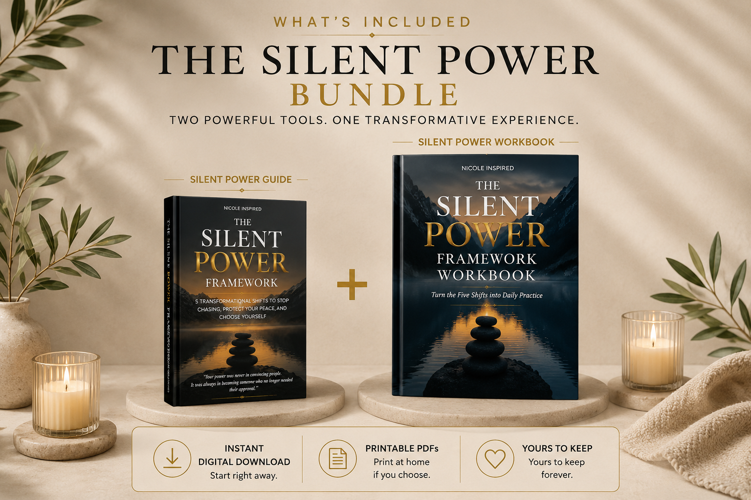 Silent Power Guide + Workbook Bundle — Nicole Inspired